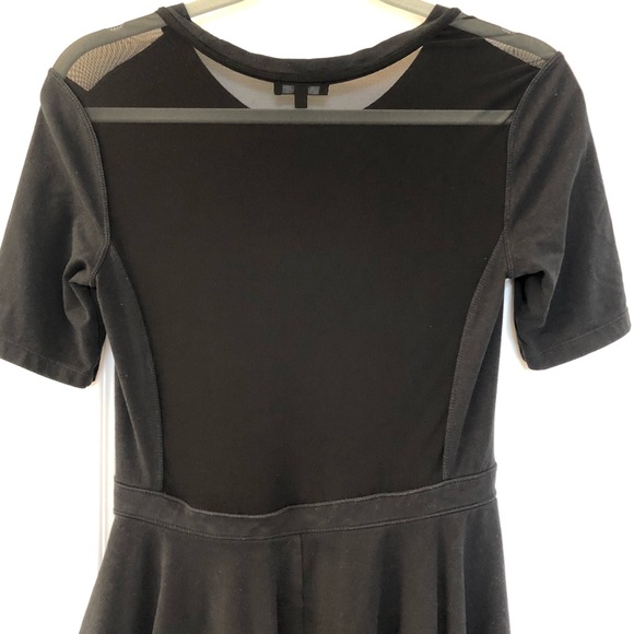Talula Aritzia Seibu black skater dress with mesh back, medium - Picture 7 of 9